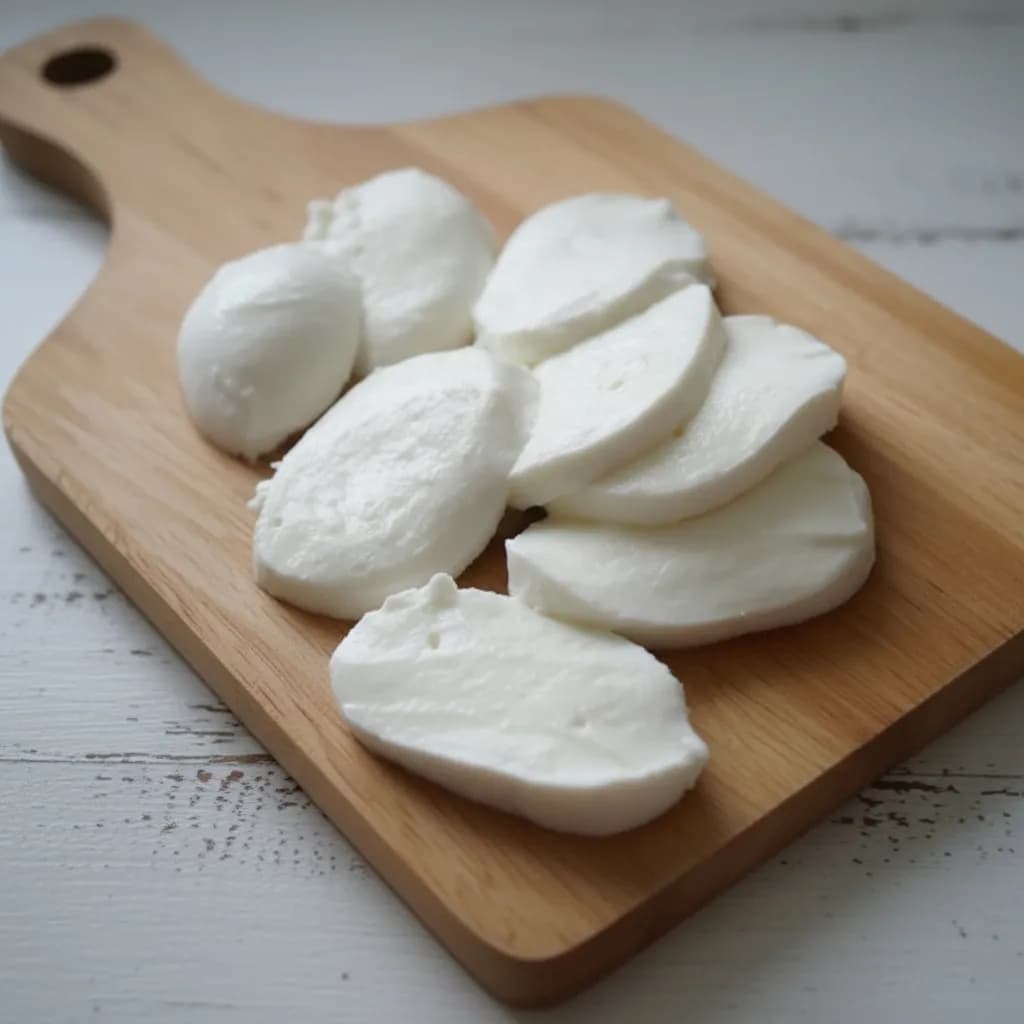 Нарезанная моцарелла