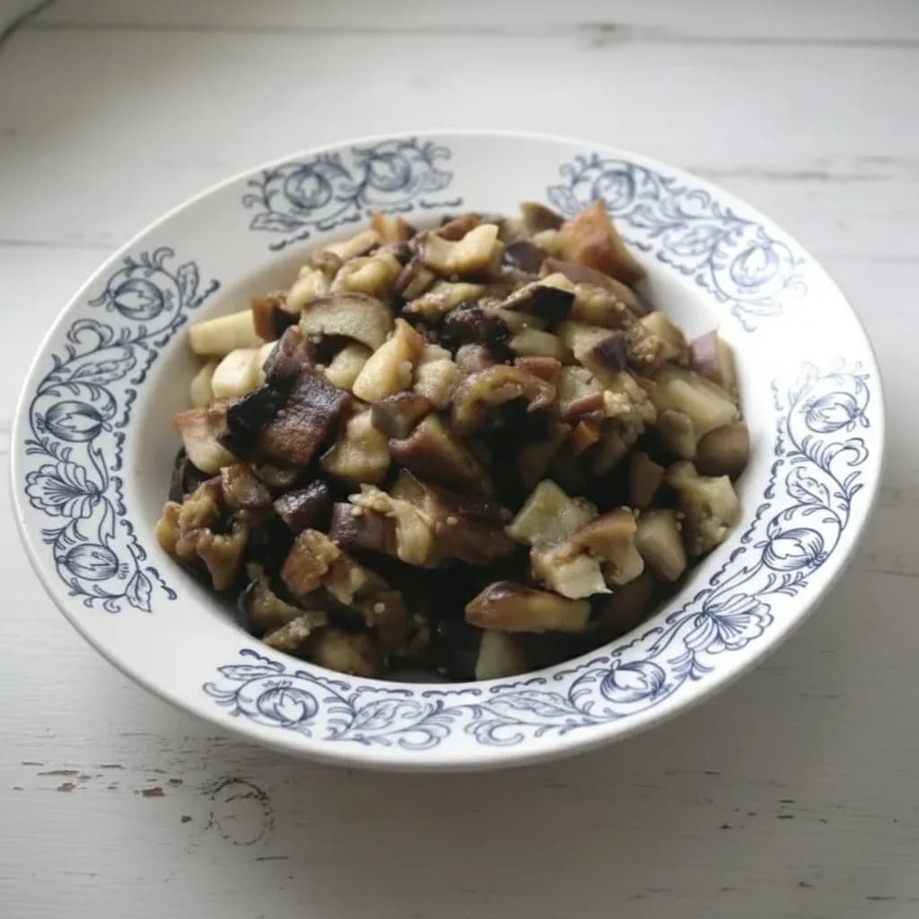 Нарезанные баклажаны