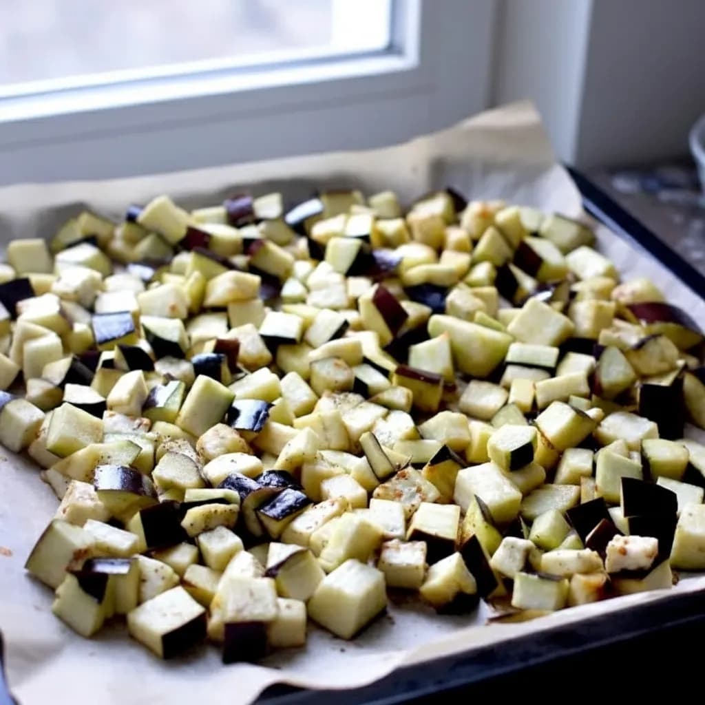 Нарезанные баклажаны