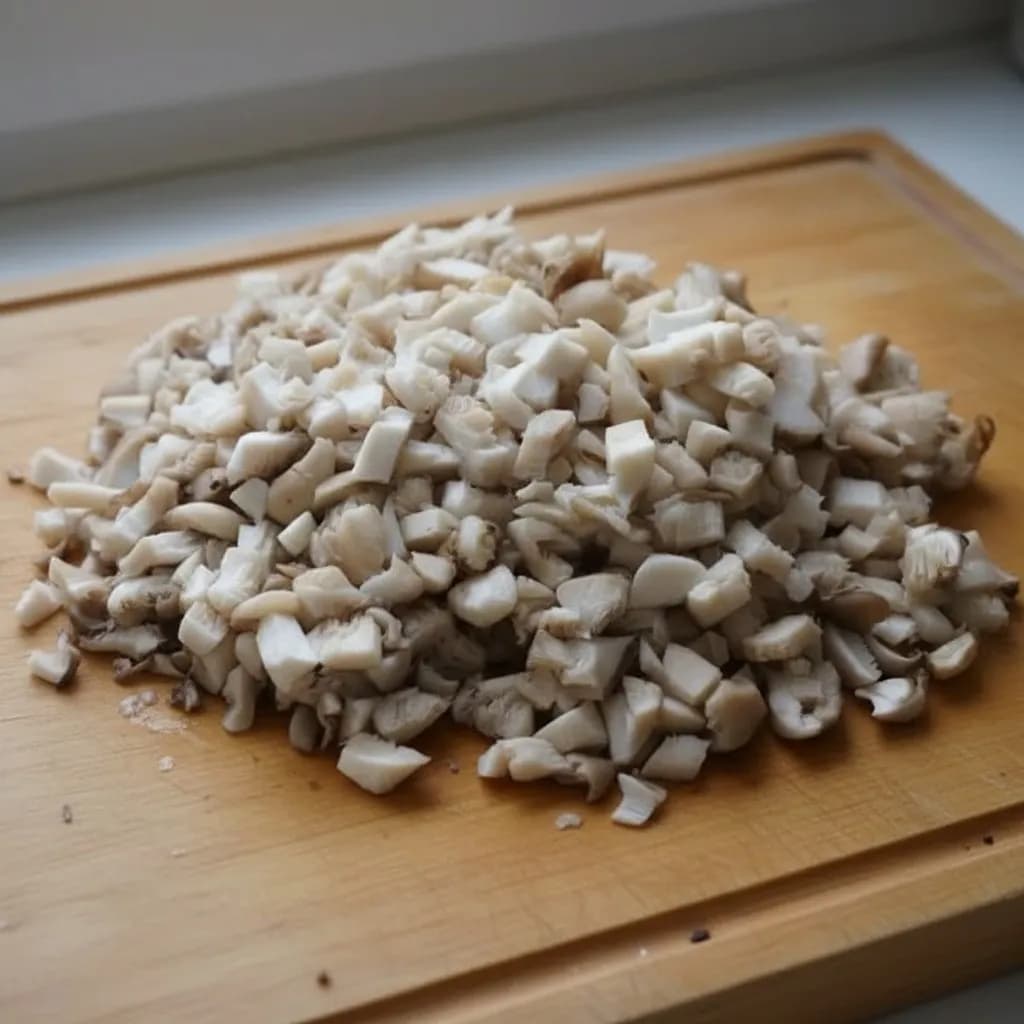 Нарезанные грибы