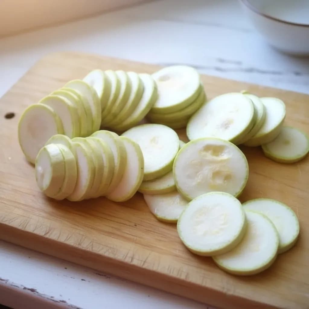 нарезанные кабачки