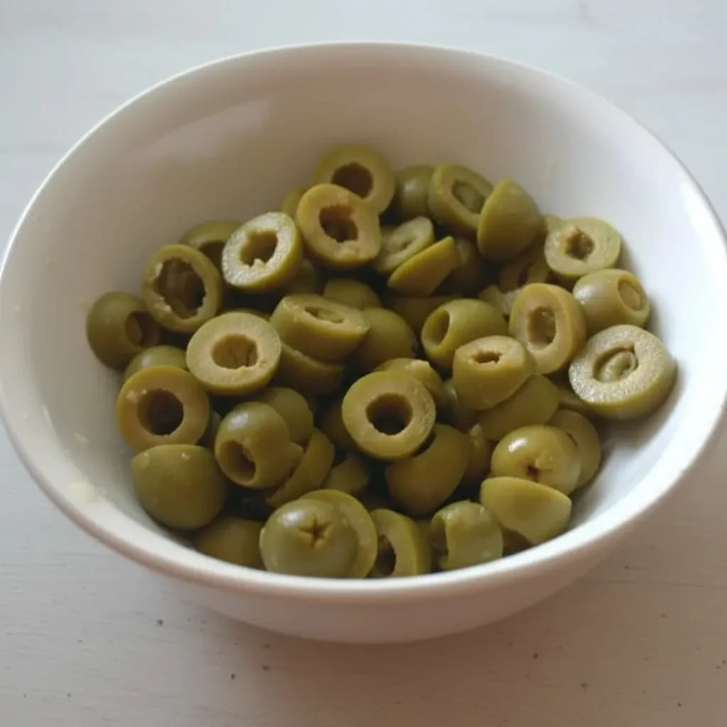 Нарезанные оливки