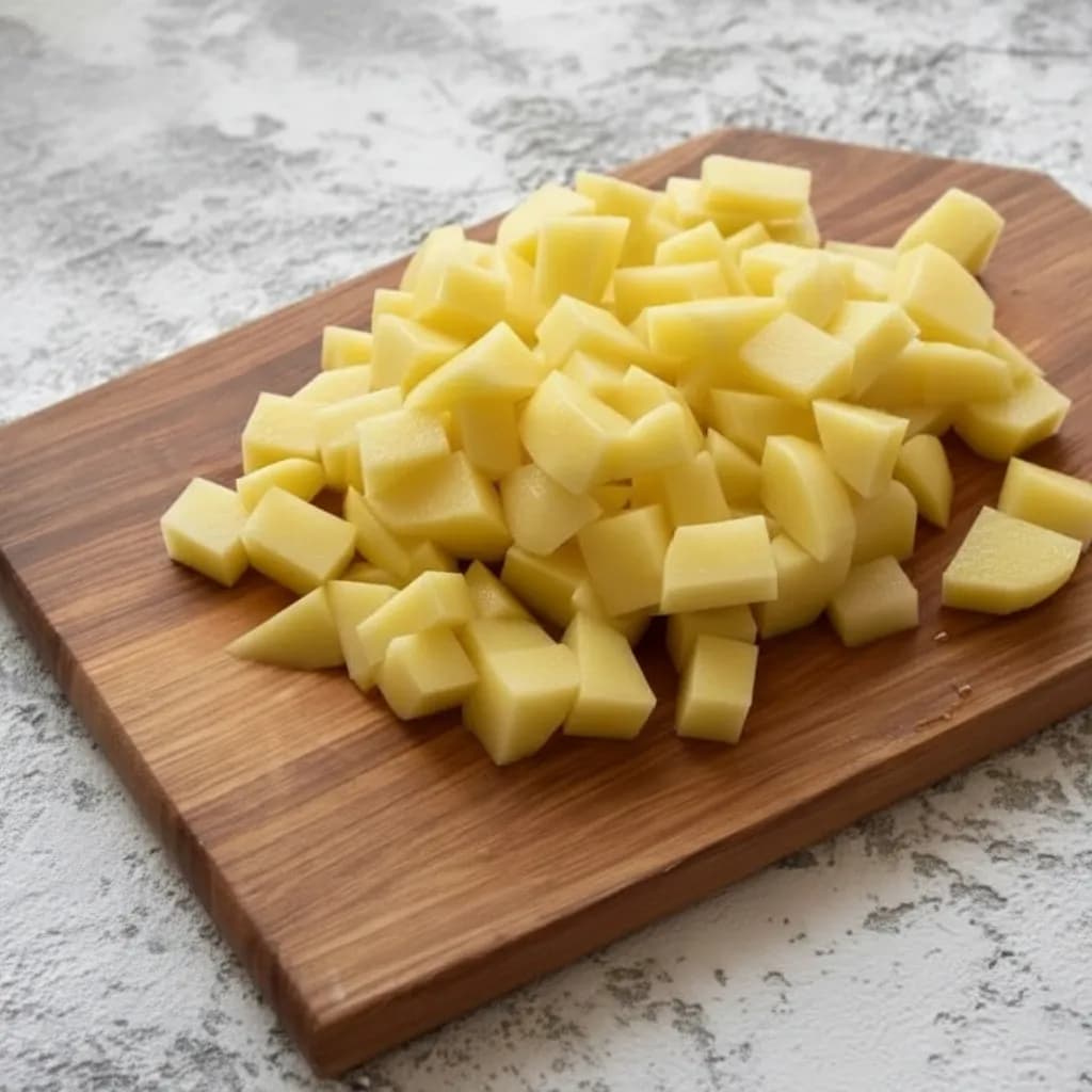 Нарезанный картофель