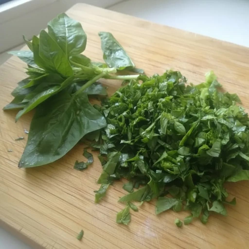 Нарезанный шпинат