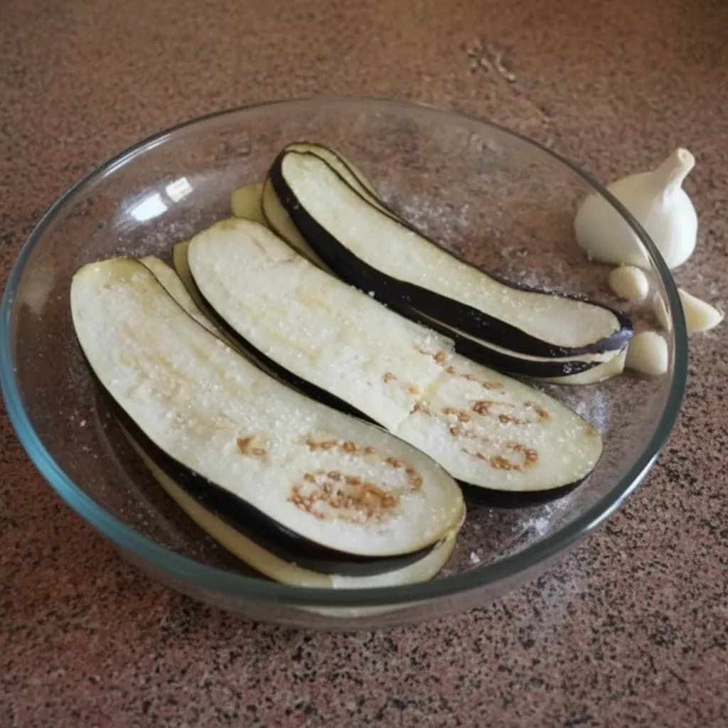 Нарезка баклажана