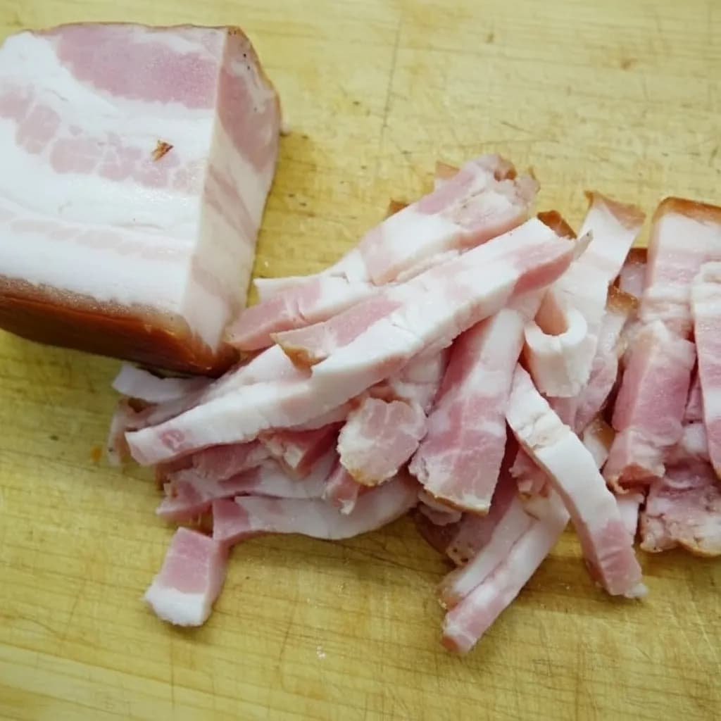 Нарезка грудинки