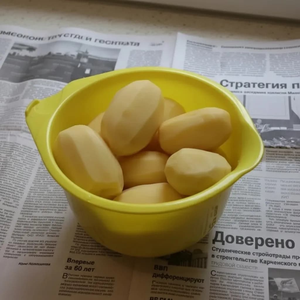 Очищенный картофель