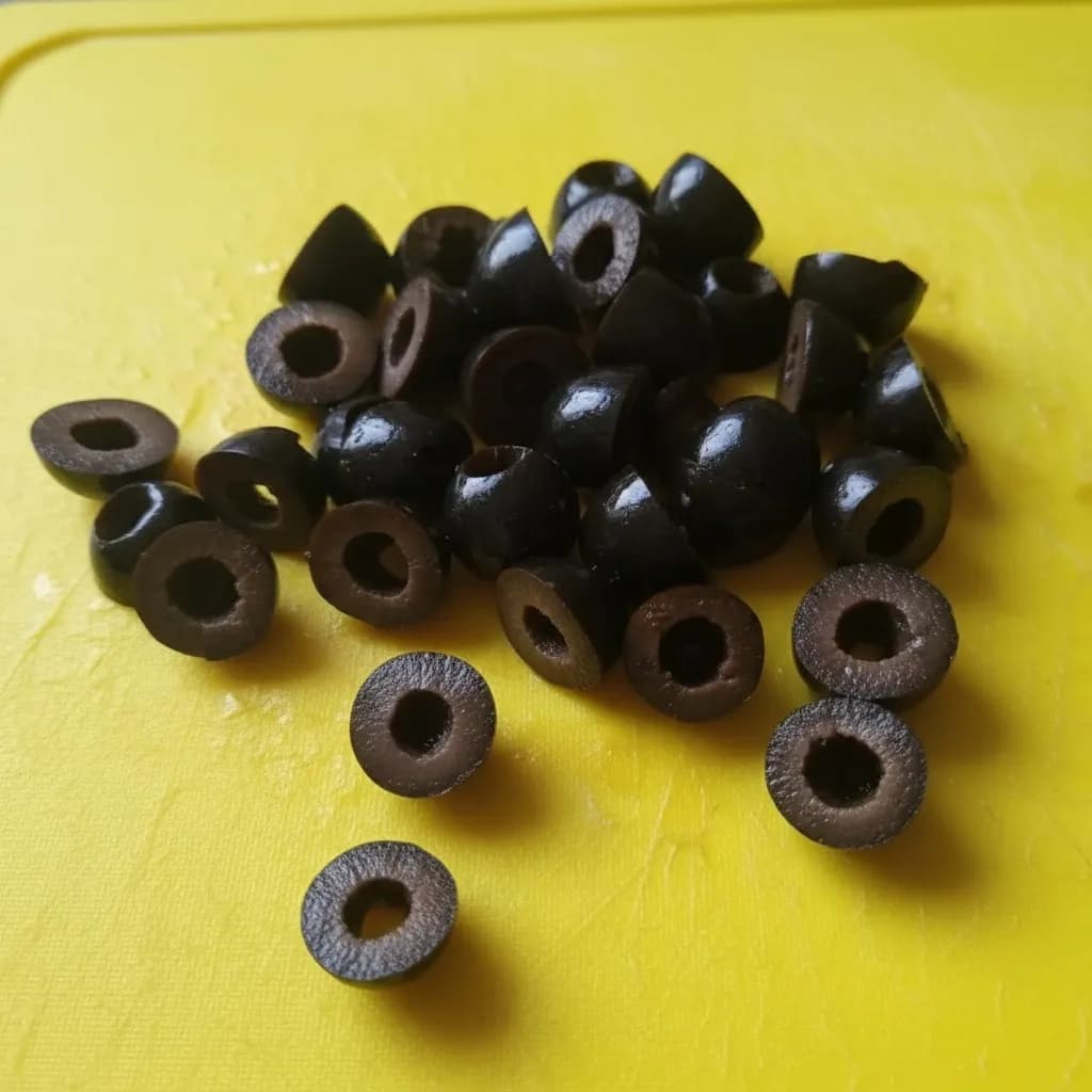 оливки пополам