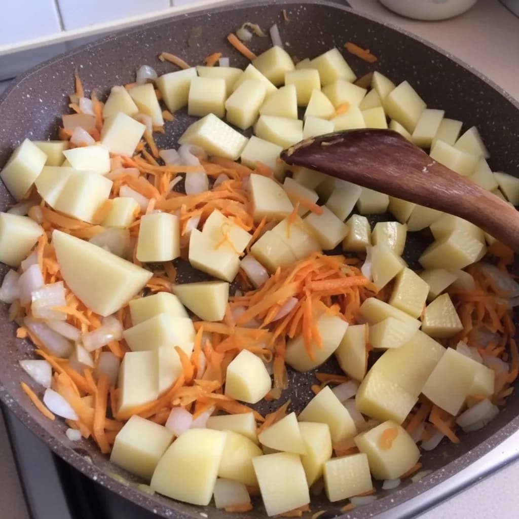 овощи в сотейнике