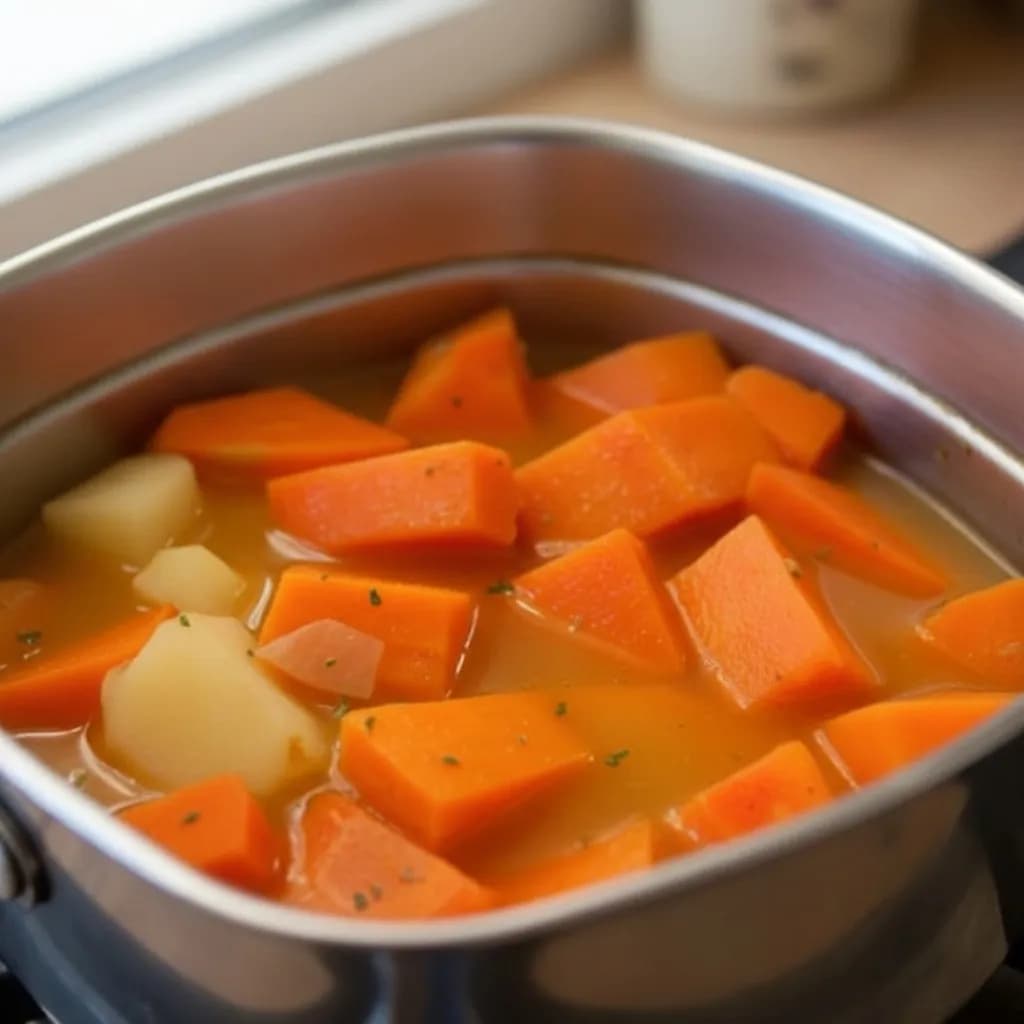 Овощи в кастрюле