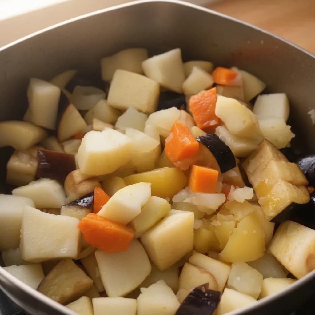 Овощи варятся