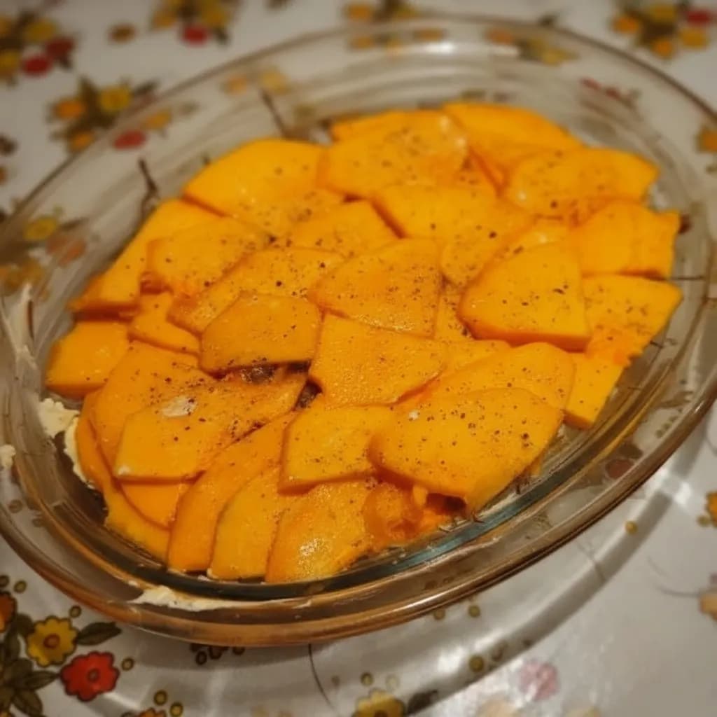 Первый слой тыквы