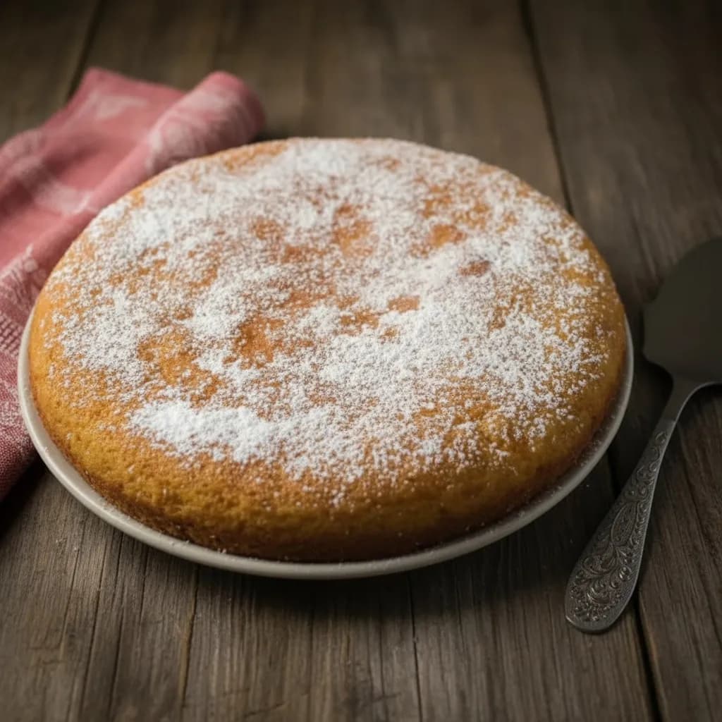 Пирог с пудрой