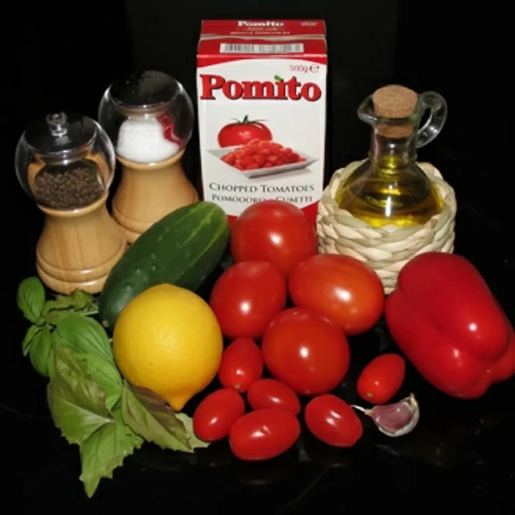 Ингредиенты для гаспачо