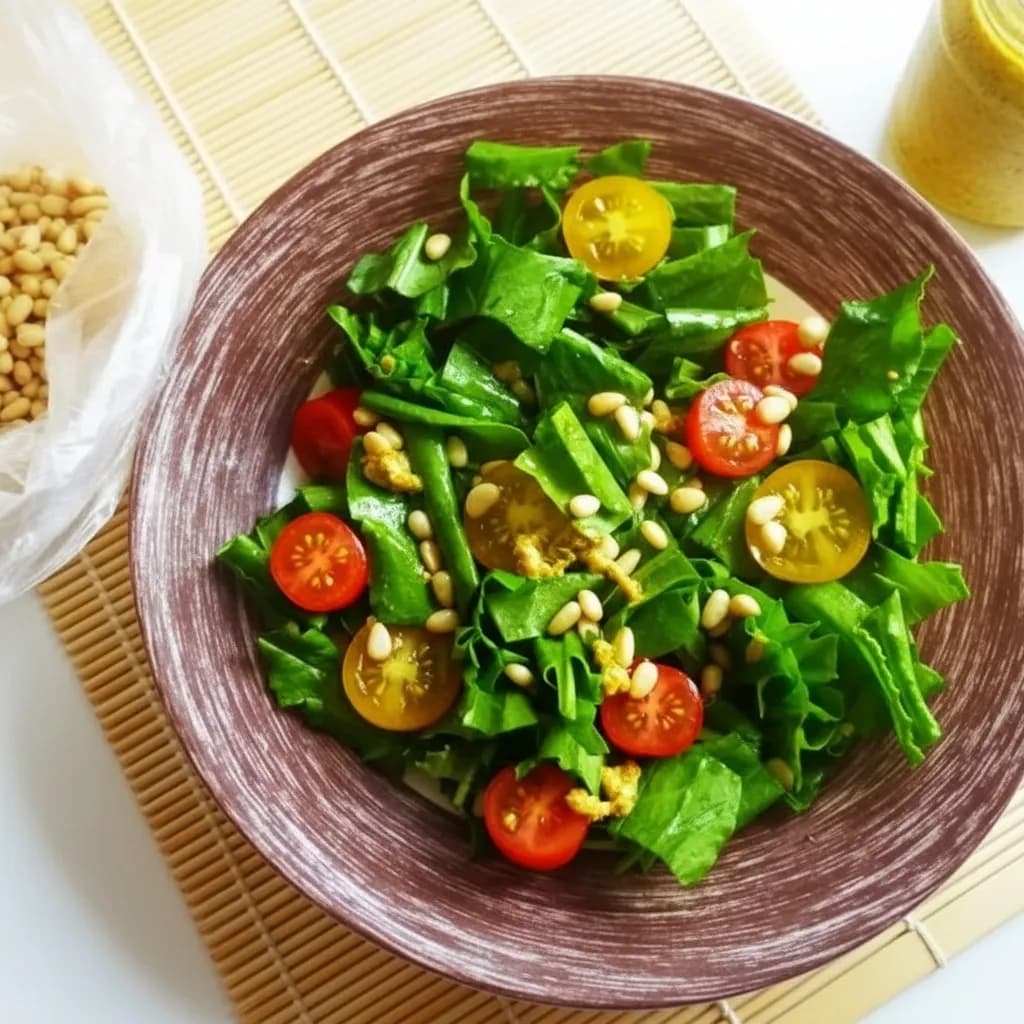 Салат со щавелем и помидорами