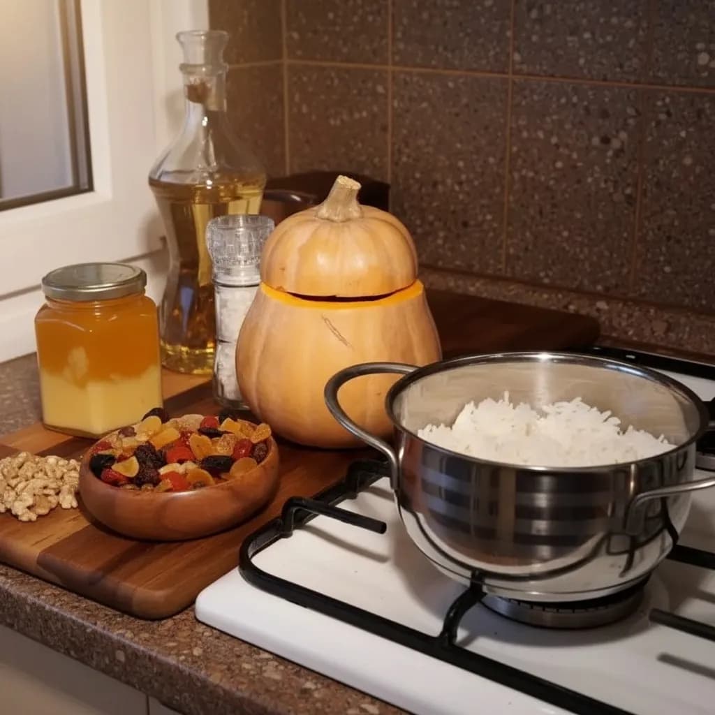 Рис и орехи