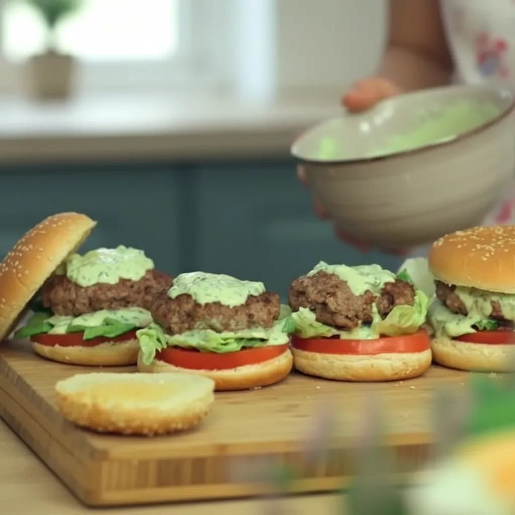 сборка бургера