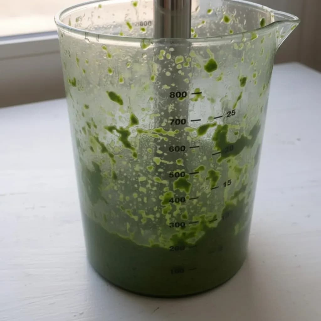 Шпинат в блендере