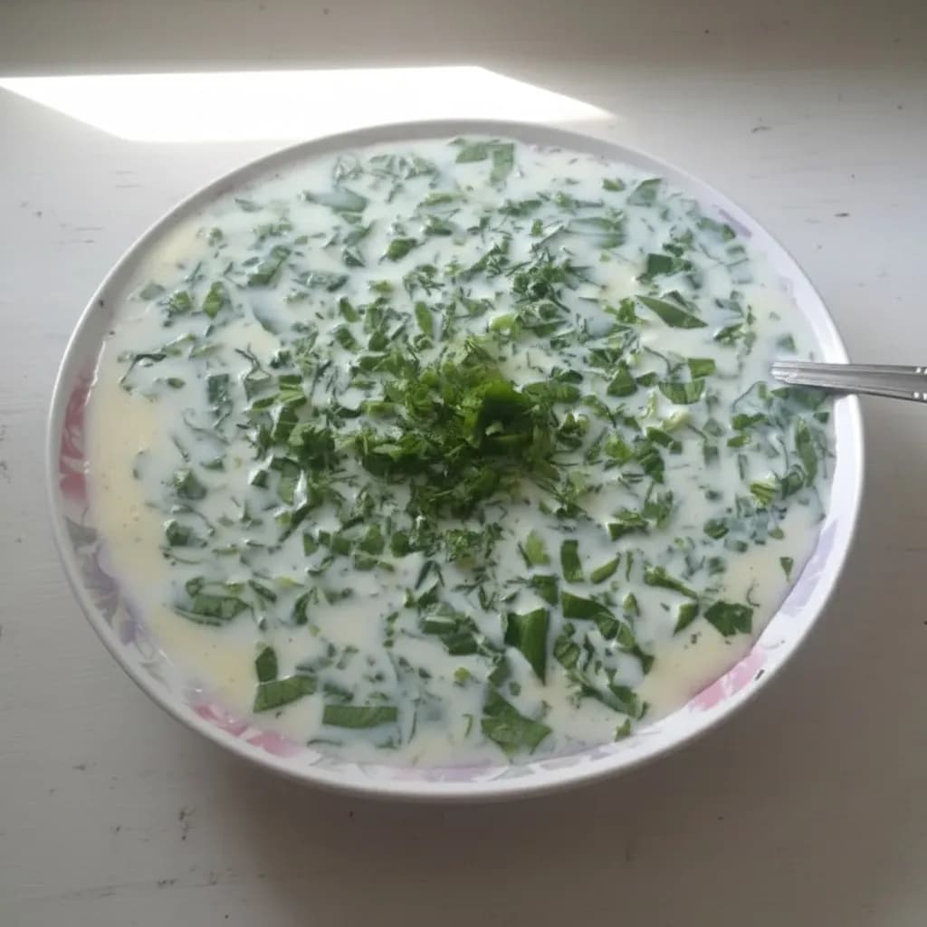 Шпинат в заливке