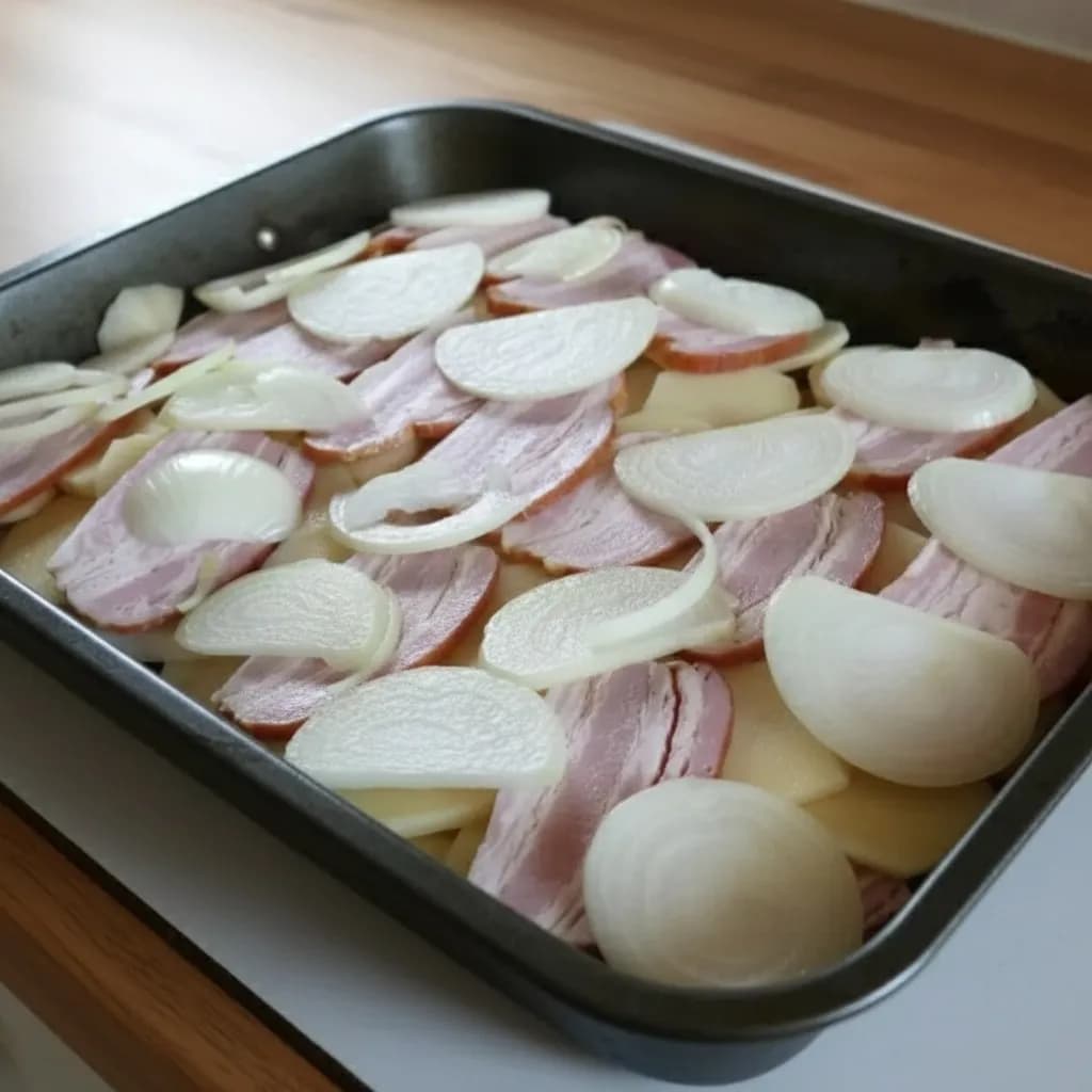 слой картофеля