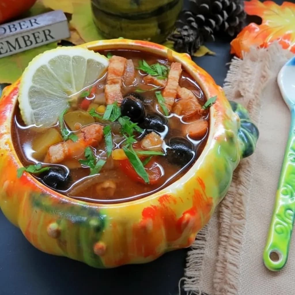 Солянка с тыквой