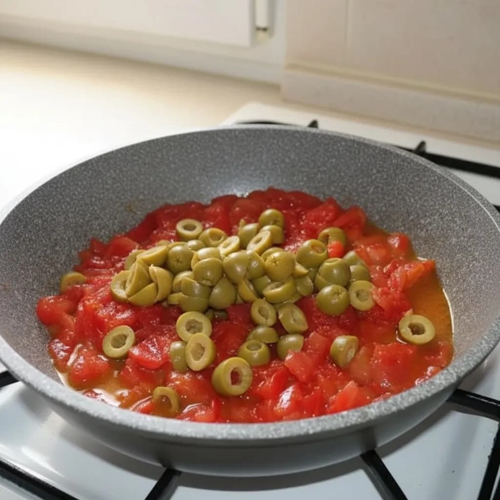 Соус в сковороде