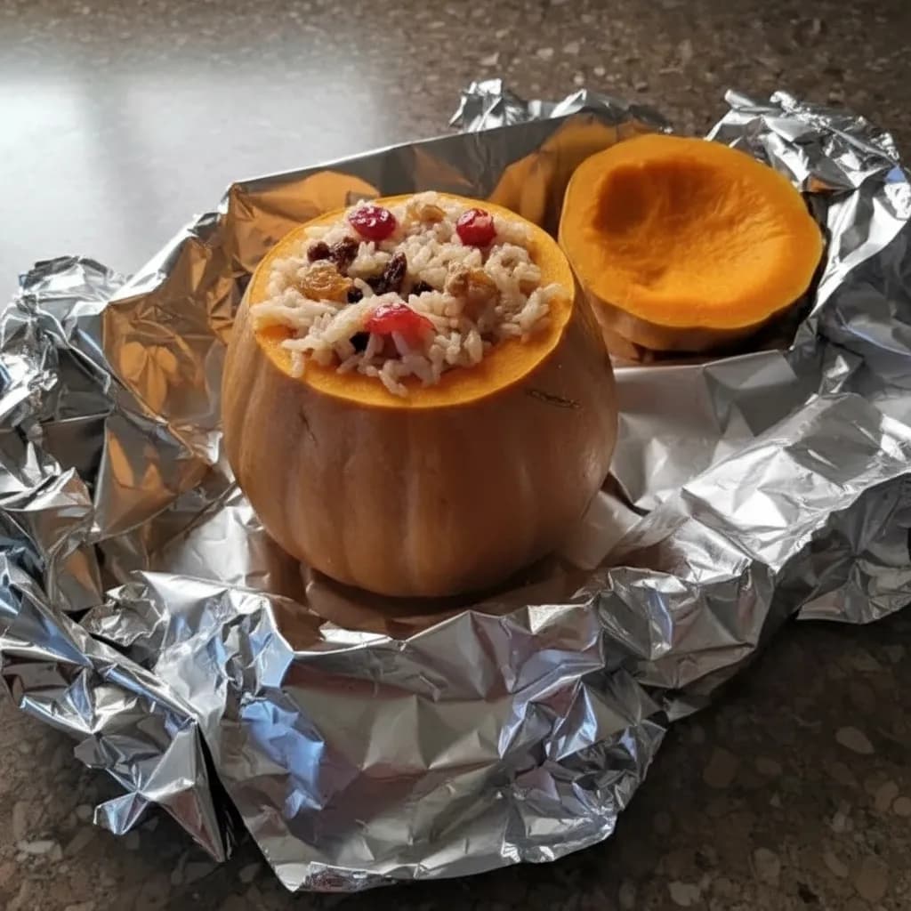 Тыква в фольге