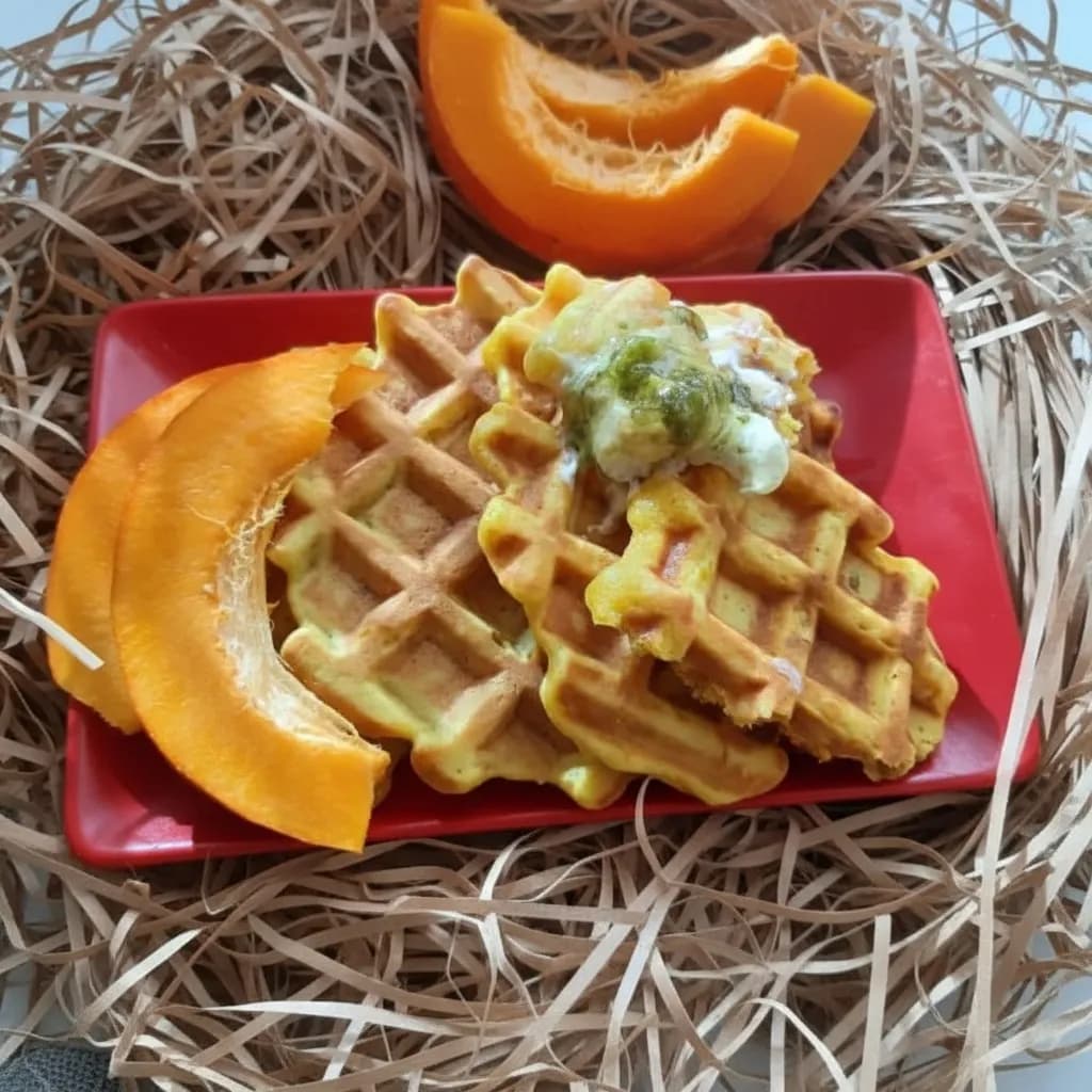 Тыквенные венские вафли