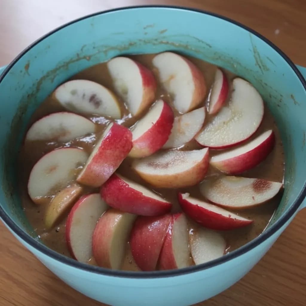 яблоки сверху