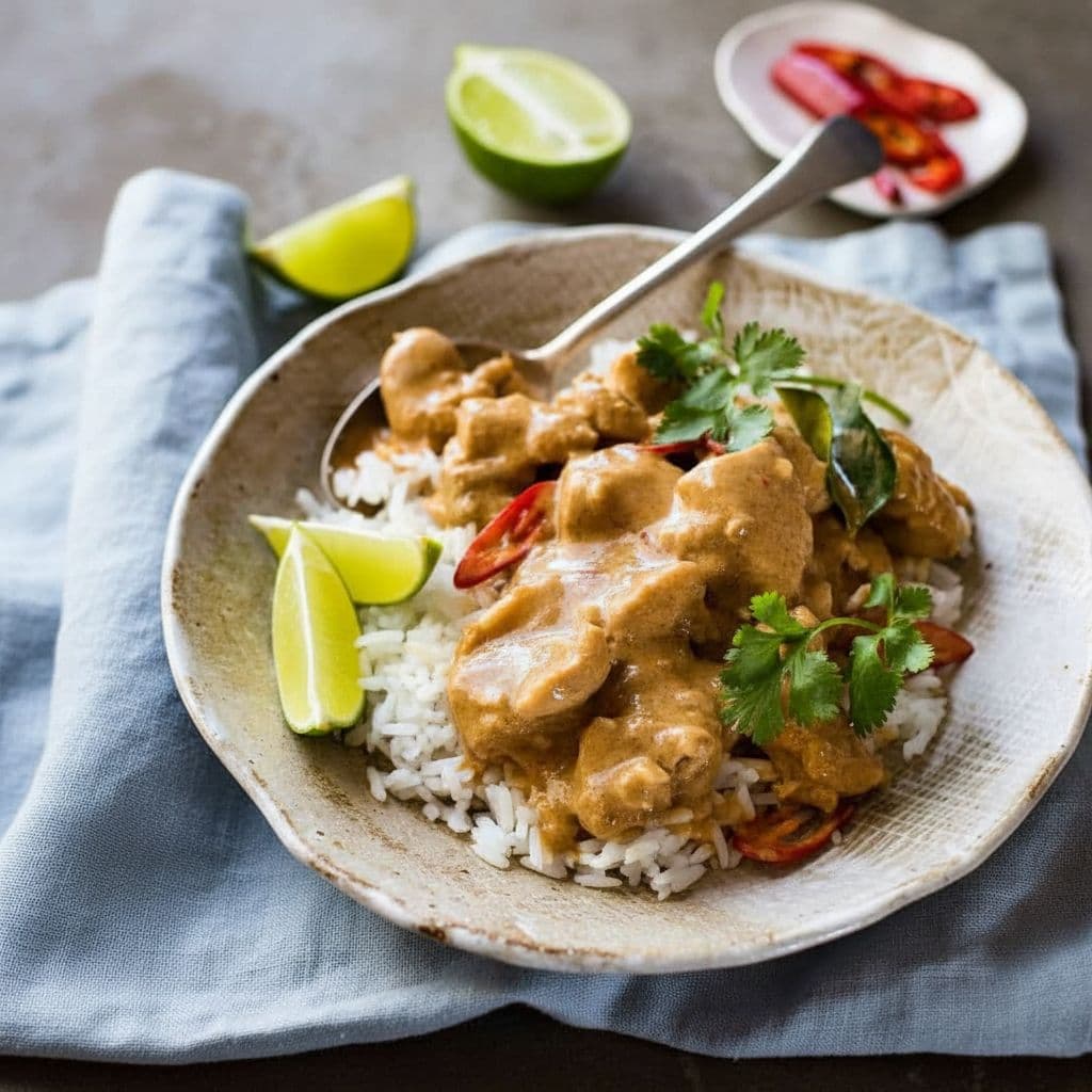 Тайское карри с курицей и манго