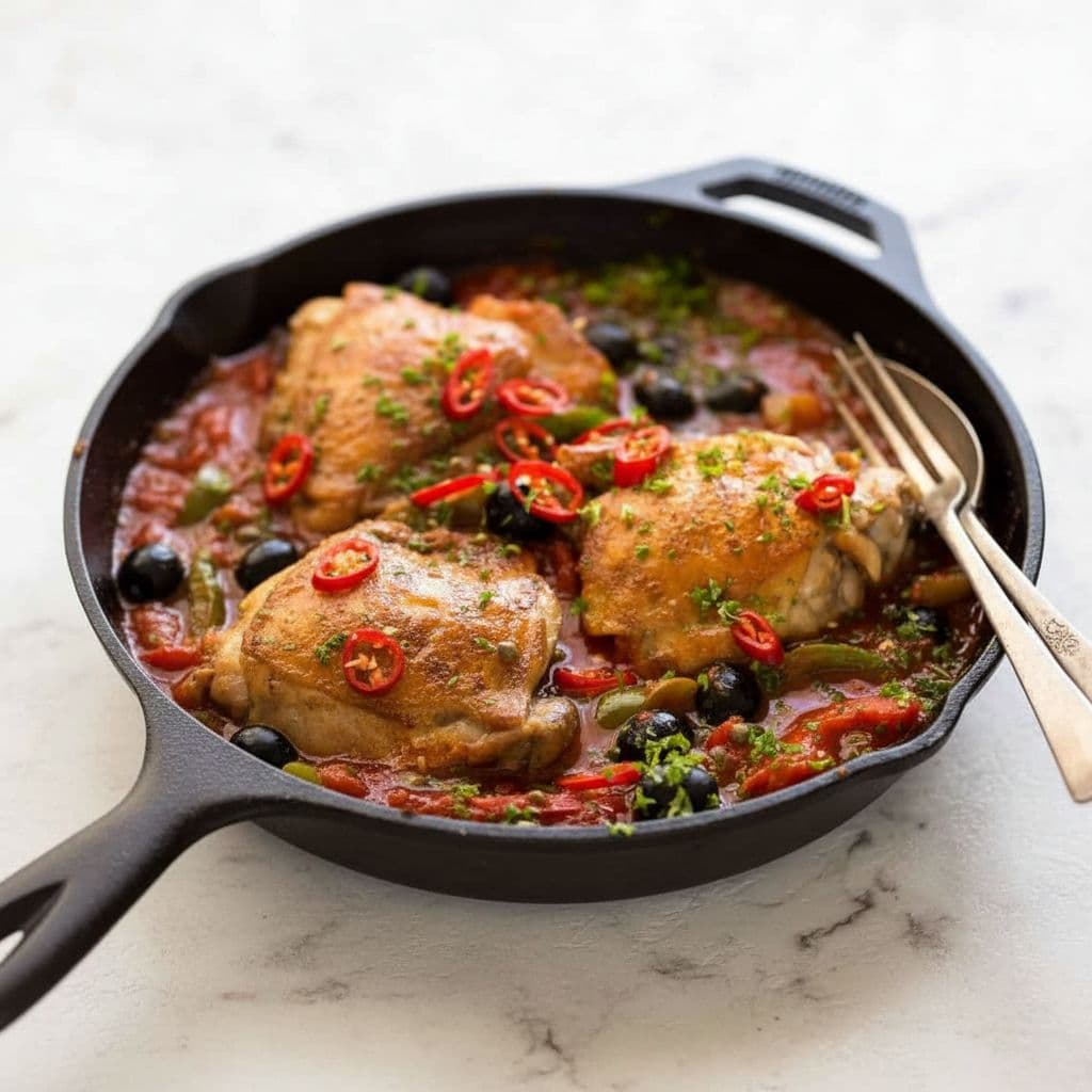 Острая итальянская курица в томатном соусе