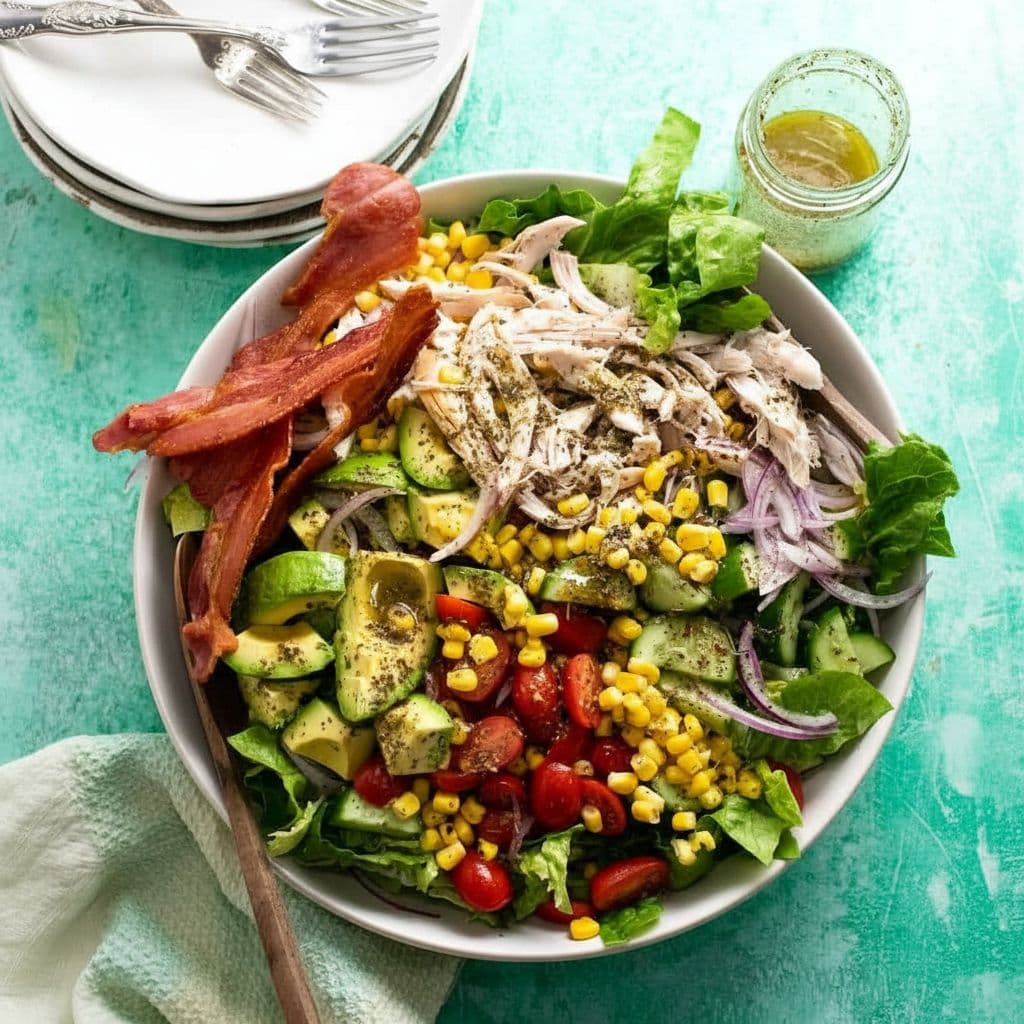 Большой быстрый куриный салат