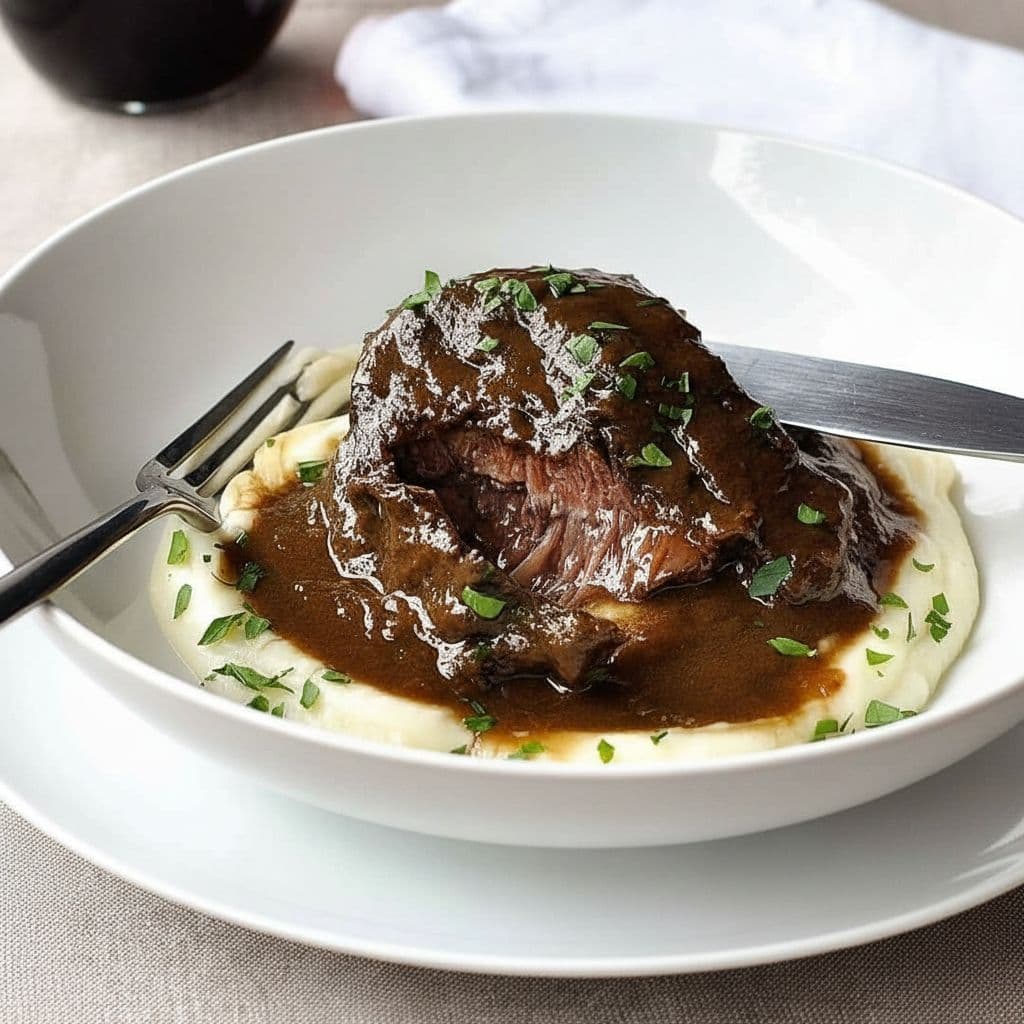 Говядина, томлёная в красном вине