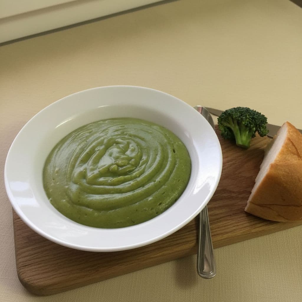 Постный суп-пюре из брокколи