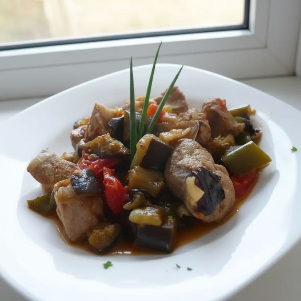 Свинина с баклажанами