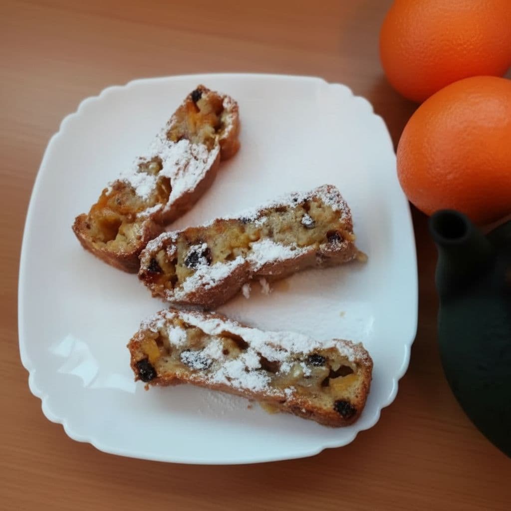 Постный апельсиновый кекс с тыквой