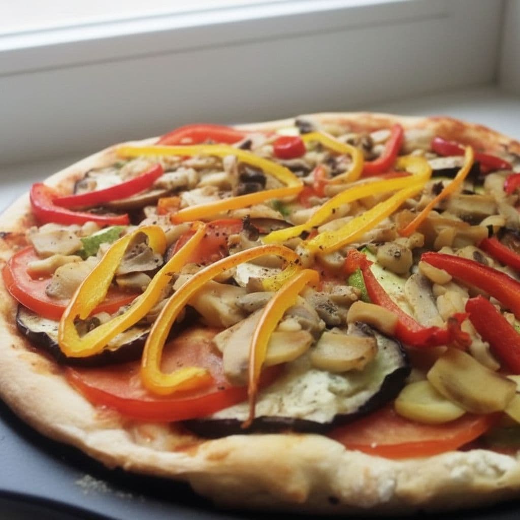 Овощная пицца в домашних условиях