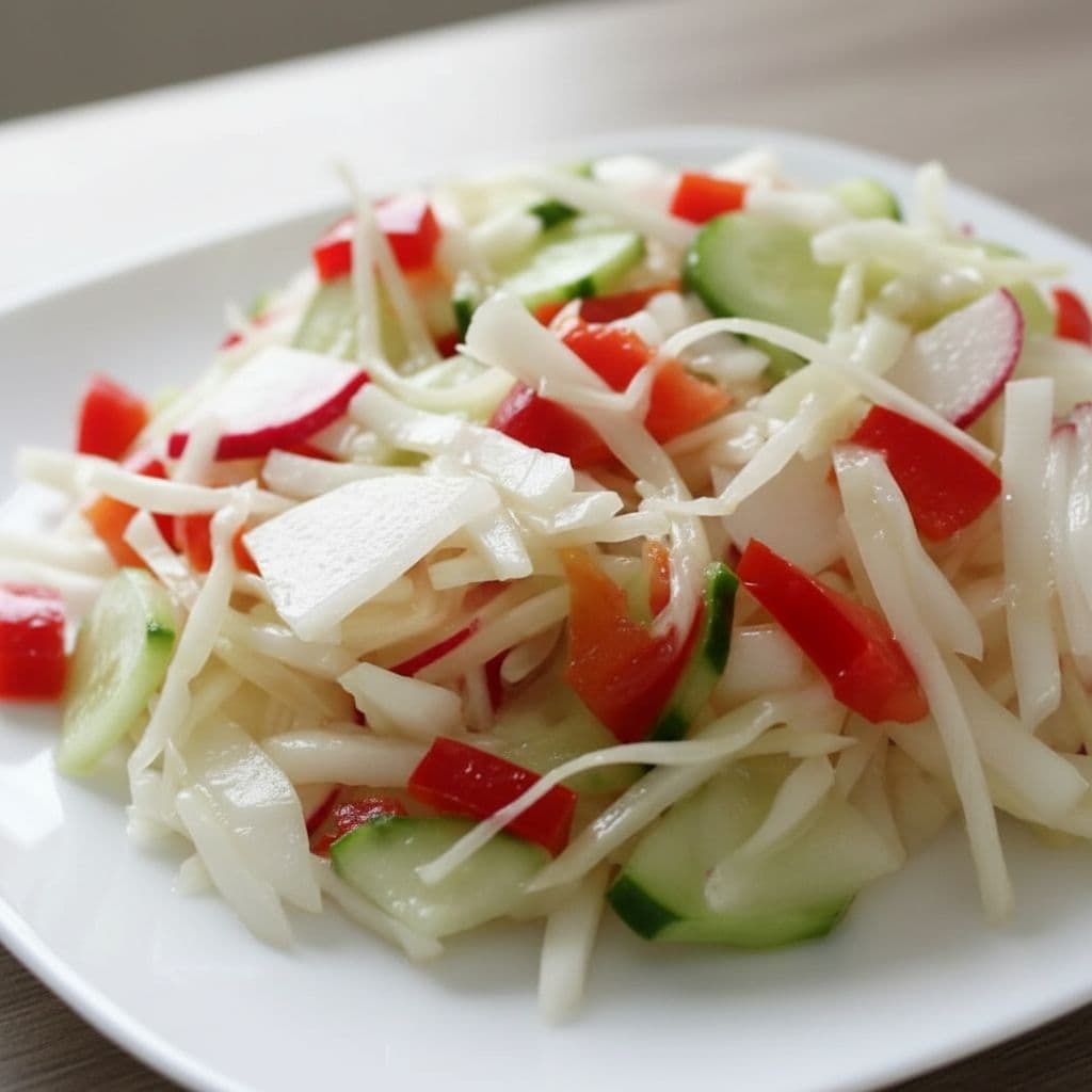 Витаминный салат из свежих овощей