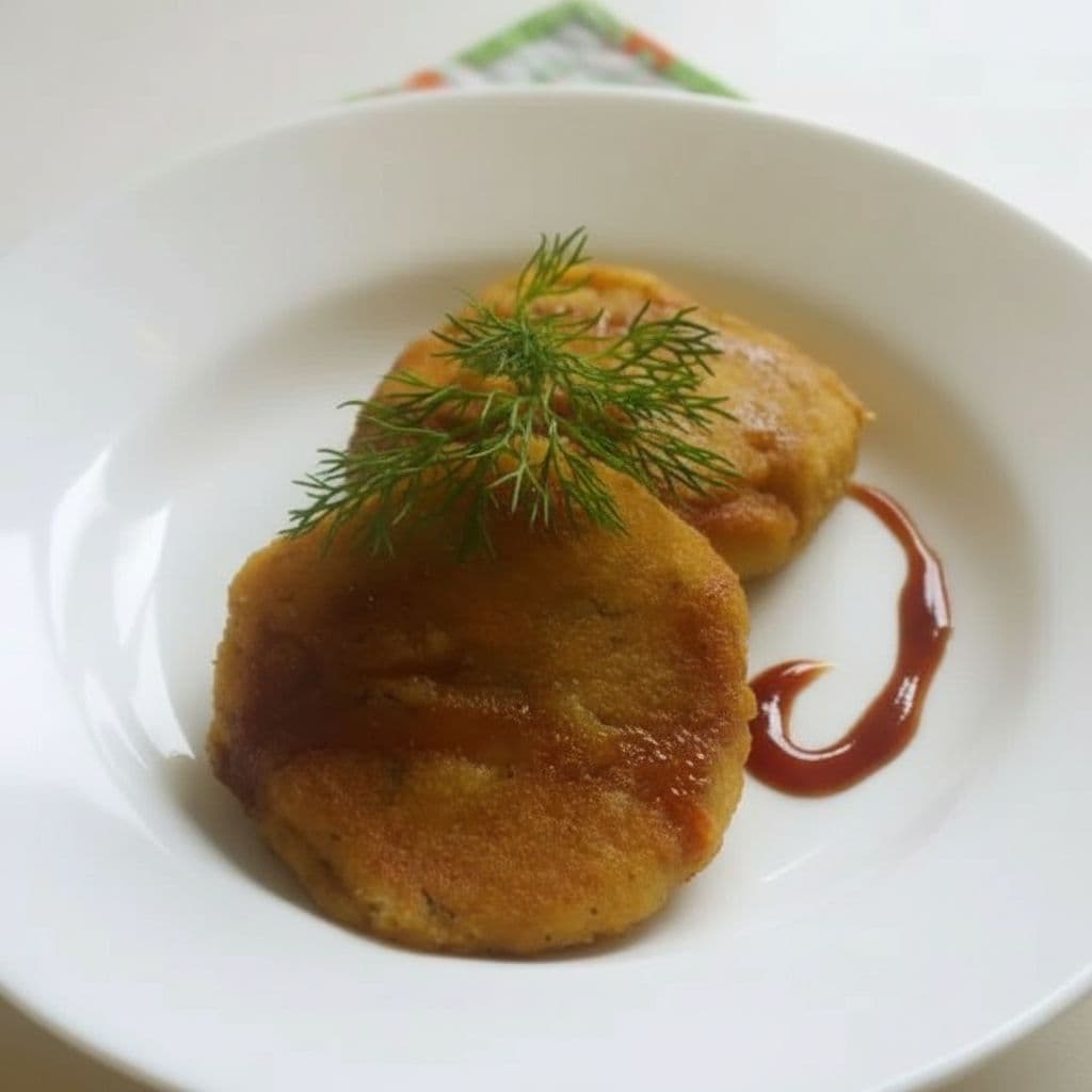 Котлеты из цветной капусты с гранатовым соусом