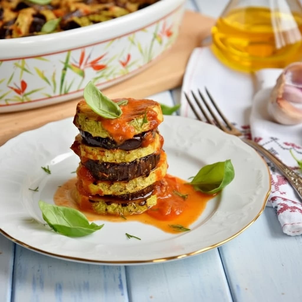 Рататуй со смесью трав, перца и чеснока