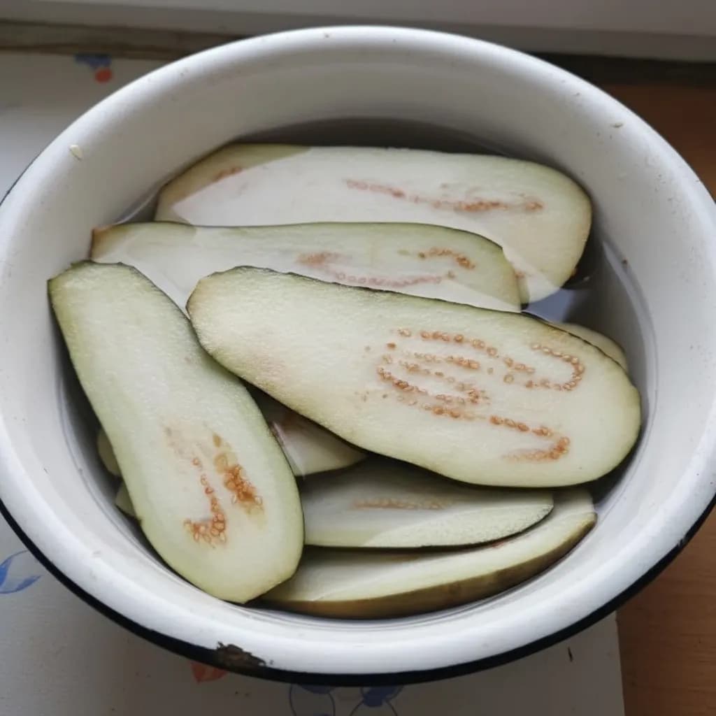 Баклажаны в воде