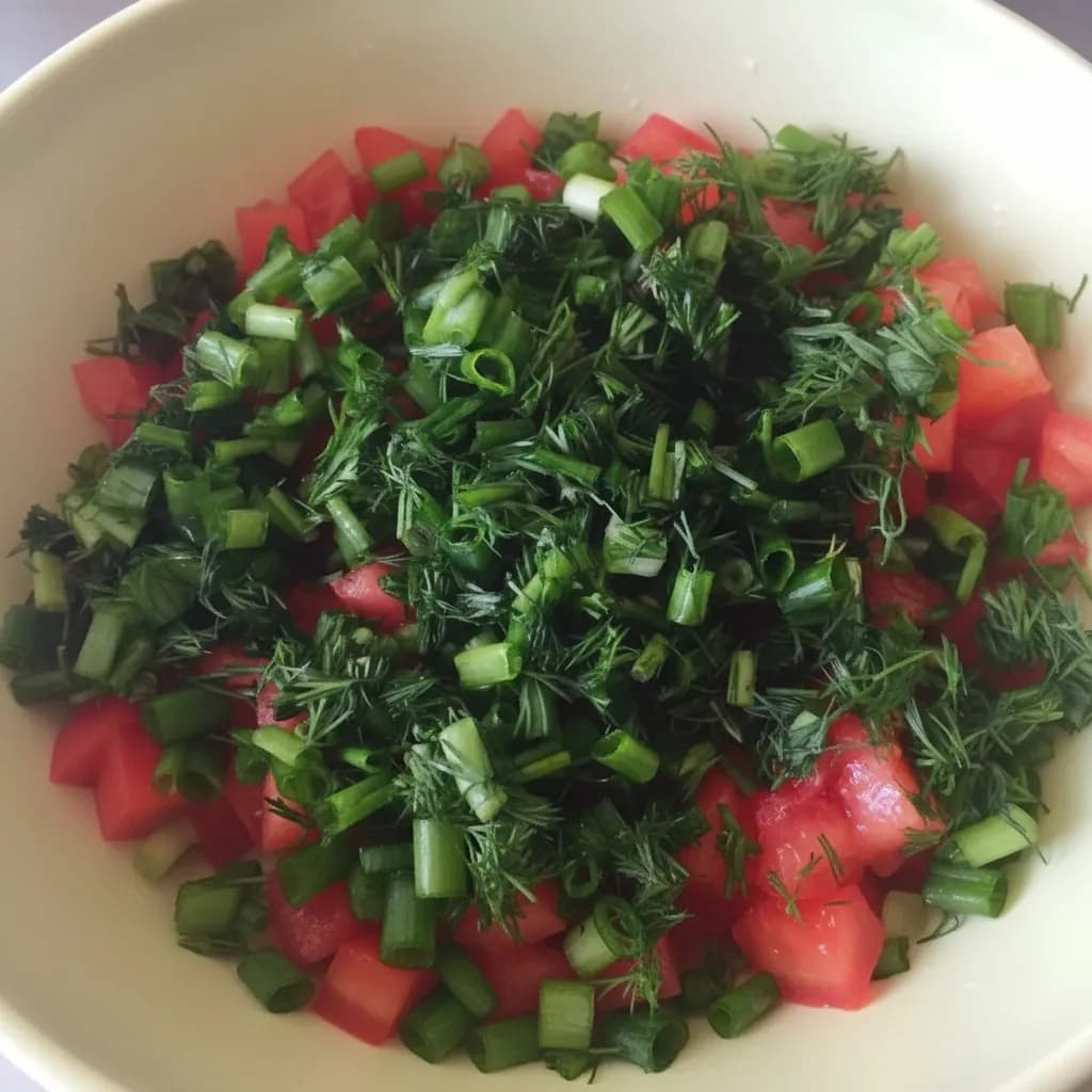 Нарезанная зелень