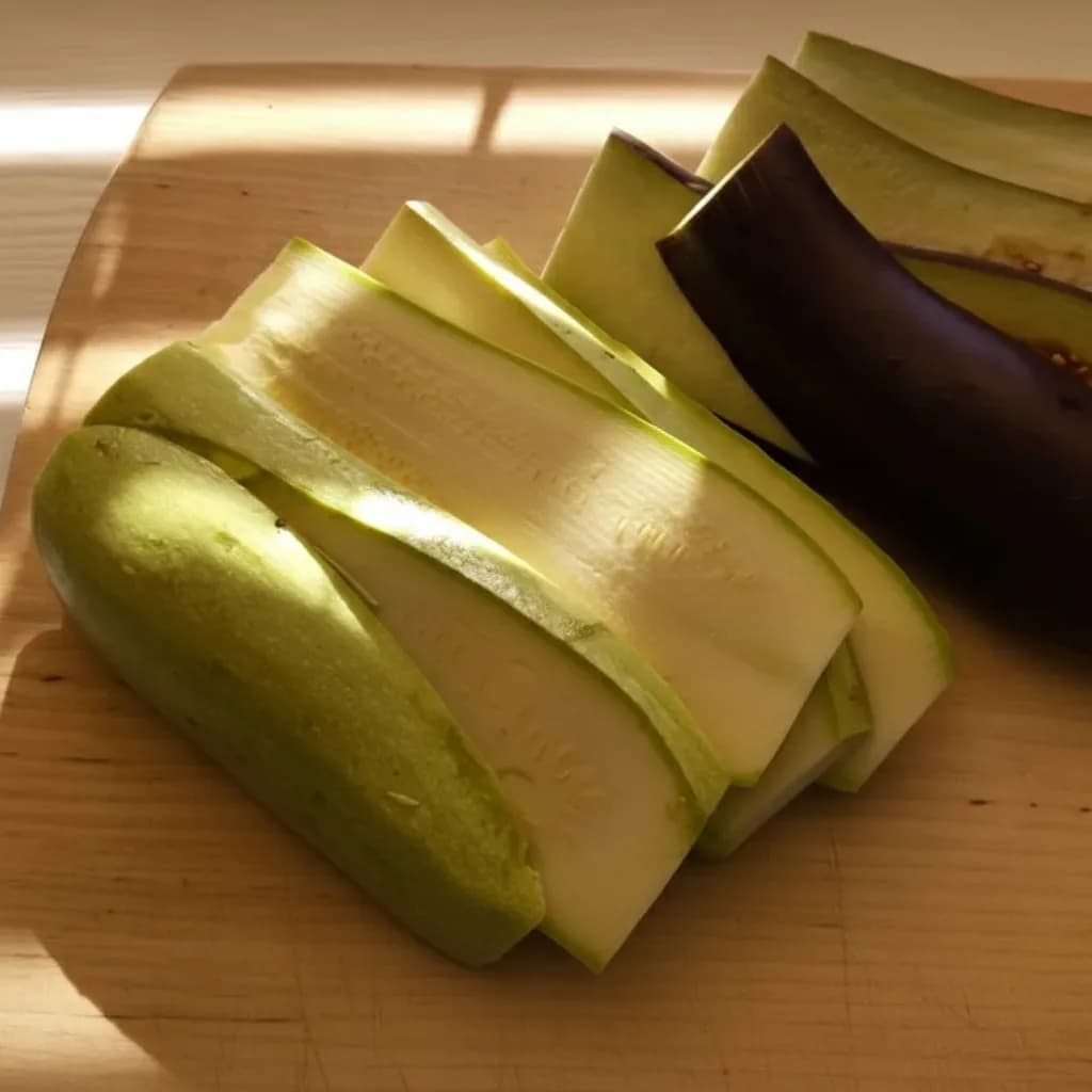 Нарезанные овощи