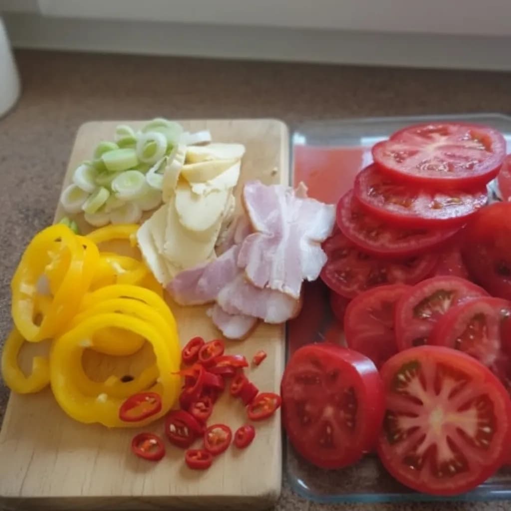 Нарезанные овощи