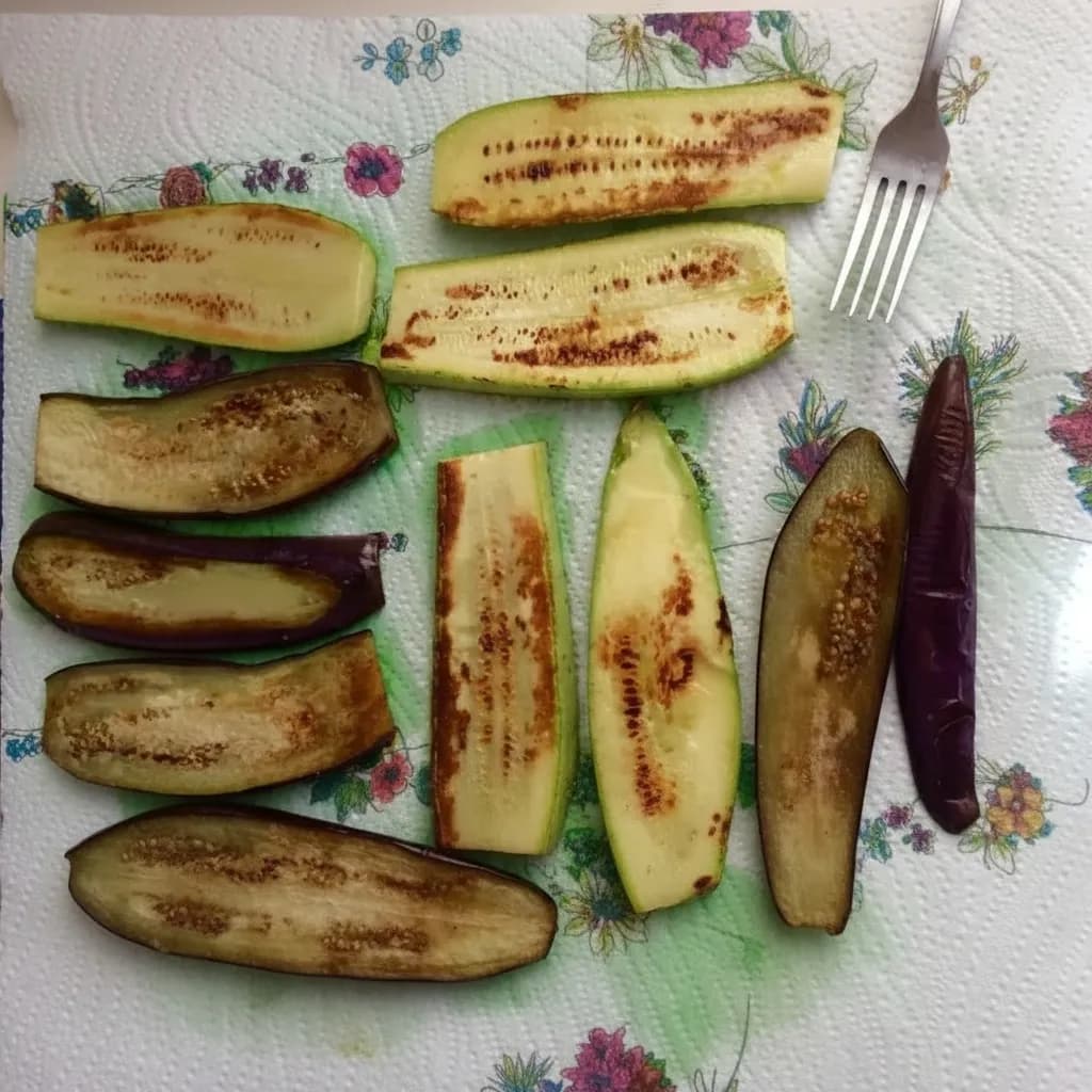 Овощи на полотенце