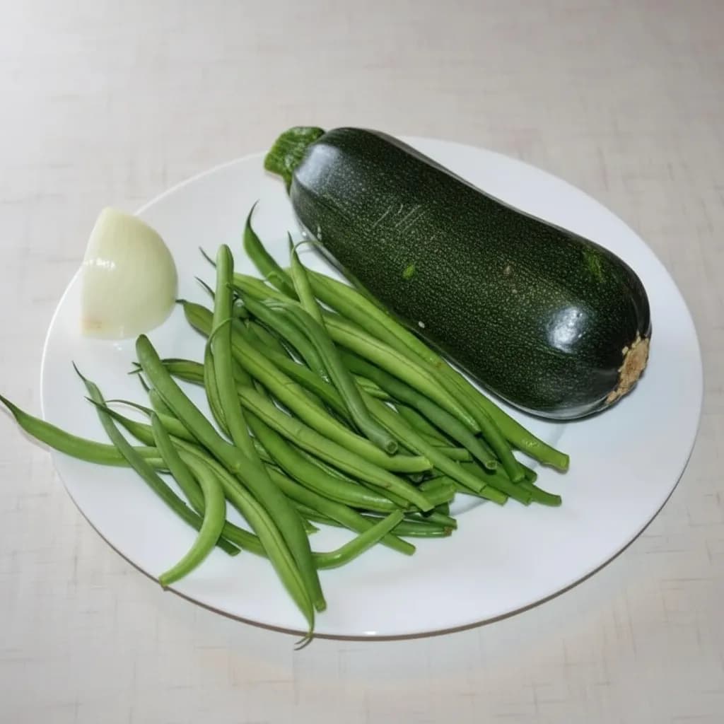 фасоль и лук