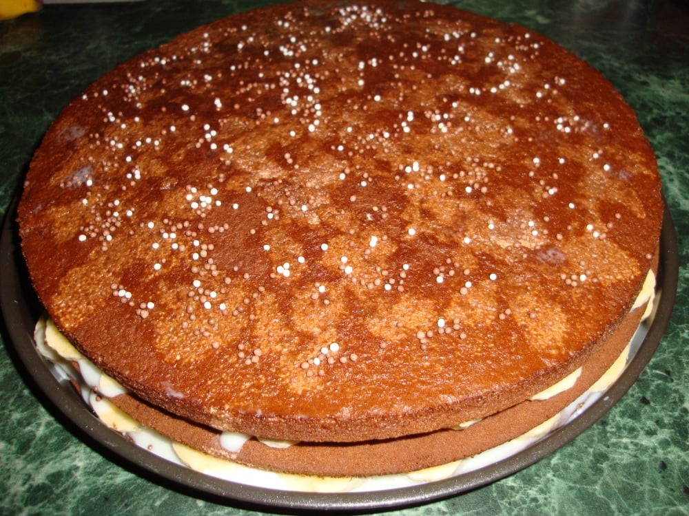 Торт из готовых бисквитных коржей